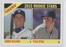 2015 Topps Heritage Rookie Stars James McCann Kyle Ryan #107 1d0