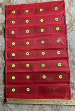 Hanging Organizer Classroom Office Clear Pocket chart Wall Door lunch Cards