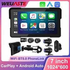 Motorcycle Carplay Wireless CarPlay Android Auto (128G SD Card) Remote Control