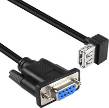 USB Female to RS-232 DB9 Female Adapter Cable,USB 2.0 to Serial RS232 DB9 9-pin