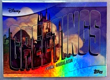 Andalasia 2025 Topps Disney Wonder Greetings From Foil Insert- #GF-2 Enchanted