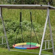 Balançoire à soucoupe pour enfants, plate-forme en tissu Oxford pour jardin,