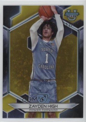 2023-24 Bowman U Best Yellow Refractor 13/75 Zayden High #91 0b3