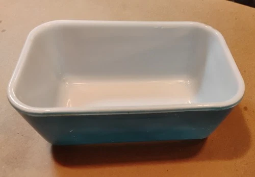 Pyrex meatloaf pan vintage Blue
