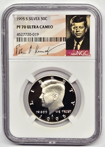 1995-S Kennedy Half Dollar Proof — photo from the most recent tracked eBay sale