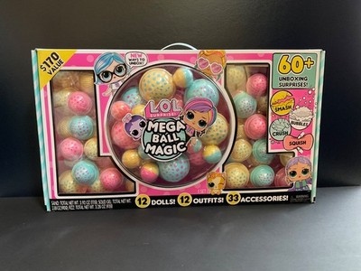 LOL Surprise Mega Ball Magic - 12 Collectible Dolls, 60+ Unboxing Surprises NEW