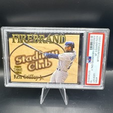 KEN GRIFFEY JR 1997 STADIUM CLUB FIREBRAND MEMBERS ONLY INSERT PSA 10 GEM MINT