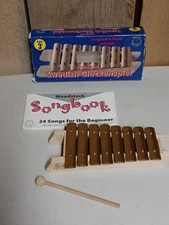 Vintage Woodstock Swedish Glockenspiel In Box w/ 24 Songbook
