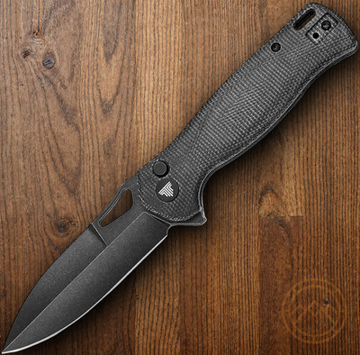 TRIVISA Crateris-03 Folding Knife 3 '' 14C28N Sandvik Steel Blade Micarta Handle