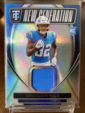 2025 Totally Certified Brenden Rice ROOKIE New Generation PATCH #NGJ-BRE Charger