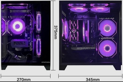 AOACE Gaming PC Desktop AMD Ryzen 7 5700X,RTX 5060 8G 16GB RAM and 1TB NVMe M.2 