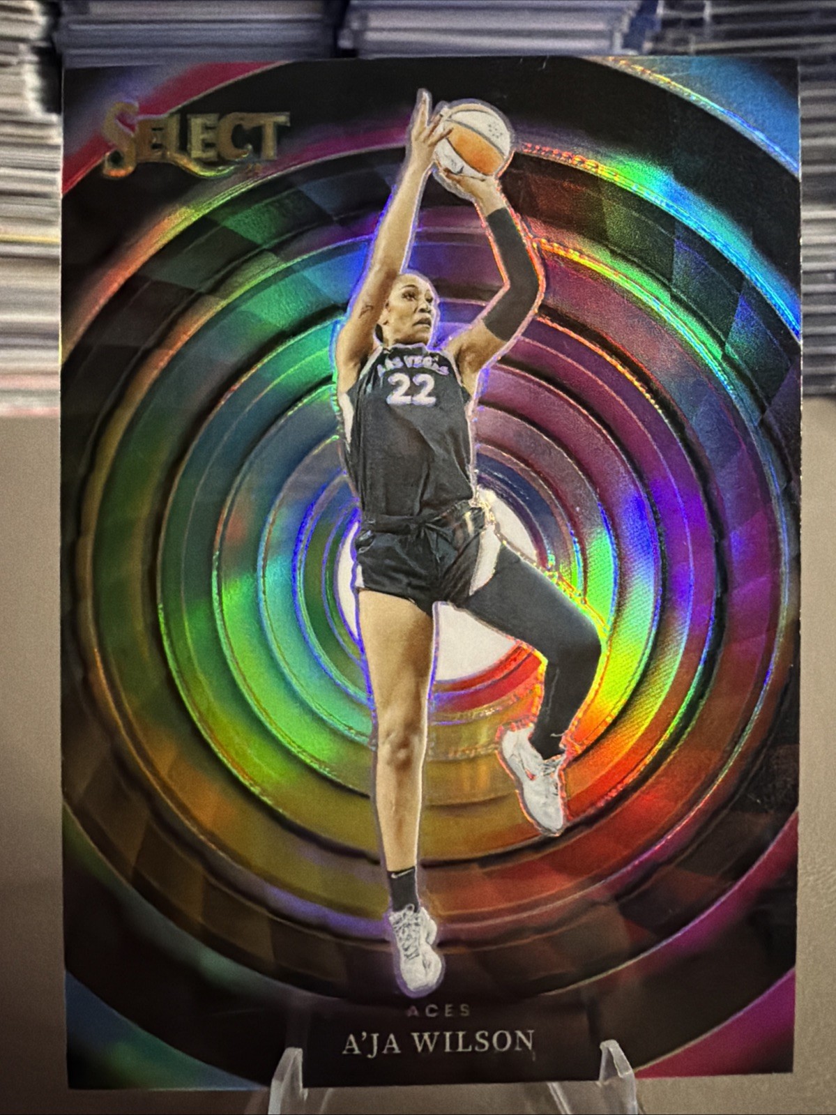 2024 Panini Select WNBA Color Wheel #1 A'Ja Wilson SP Case Hit Las Vegas Aces!