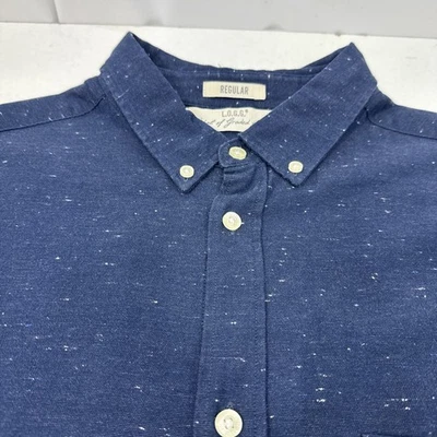 H&M Tailoring Men’s Blue Fleck Shirt – Regular Fit – 48” Chest - Image 1 of 4