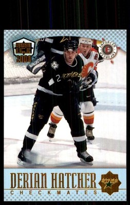 1999-00 Pacific Dynagon Ice Checkmates American Derian Hatcher/Mike Modano #24