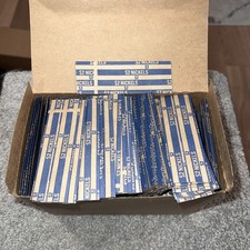 200 FLAT COIN WRAPPERS "NICKEL" - HOLDS 2