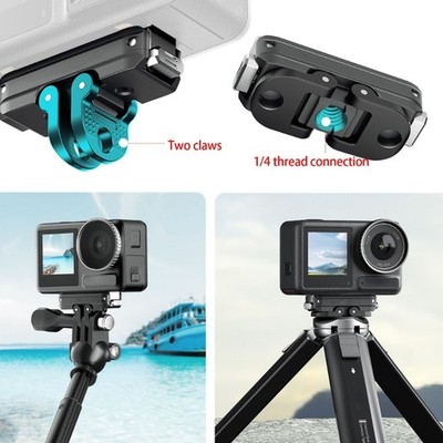 Aluminum Alloy Camera Quick Detach Bracket Secure for Action 5P/4/3