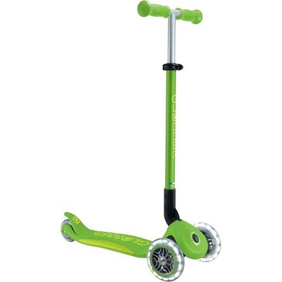 GLOBBER Primo Foldable Plus Lights grün/limette Tretroller Kinderroller