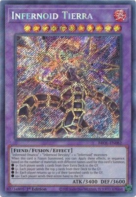 Infernoid Tierra - BROL-EN082 - Secret Rare - 1st Edition - Near Mint