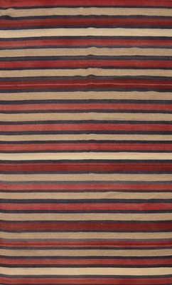 Vegetable Dye Kilim Turkish Area Rug 5x8 Reversible Wool Hand-woven Carpet