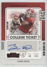 2022 Chronicles Draft Picks Contenders College Ticket Red Zamir White Auto qf8