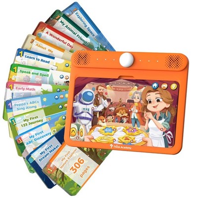Think Academy Learning Pad Large Bundle with 306 Sound Pages for Kids 3-6