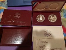 1983 & 1984 US OLYMPICS**SILVER**Proof Dollars Set-Beautiful GEMS-FREE SHIPPING!