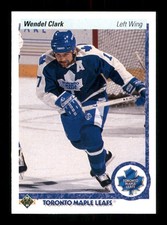  3 Wendel Clark 17 Maple Leaf 1990 Upper Deck Hockey Sports Trading Card 