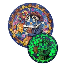 Novelty* Puzzle 500 Piece Dia de Los Muertos GLOW in The Dark Jigsaw Puzzle Ltd 