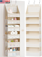 over the Door Organizer, 6-Shelf Closet Hanging Storage with 13 Mesh Pockets, 55