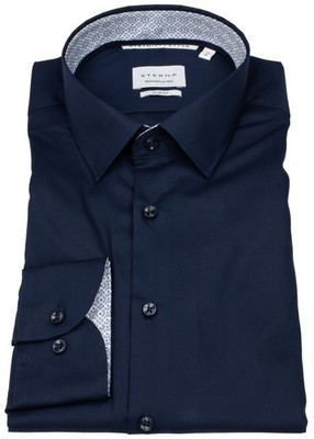 Eterna Hemd Slim Fit Kentkragen Dynamic Cotton dunkelblau