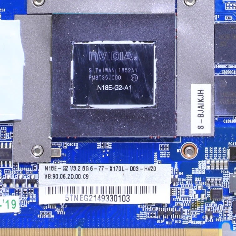 TARJETA GRÁFICA MÓVIL N18E-G2-A1 RTX 2070 T6-B8 Foto 3 de 3
