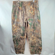 Frogg Toggs Pants Mens XL Brown Green Realtree Camo Hunting Outdoor Lightweight