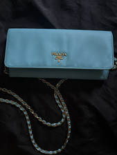 Prada Saffiano Shoulder Bag, chain strap, sna...