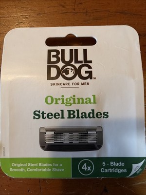Bulldog Mens Skincare and Grooming Original Razor Blades Refills for Men, 4...