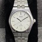 Rare SEIKO Silverwave Quartz 6030-7050 Watch Silver Men White Dial Vintage