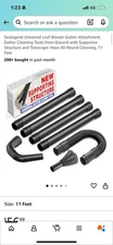 Sealegend Universal Gutter Cleaning Kit Leaf Blowers Vacuum Attachment Blower