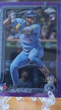 2025 Topps Chrome - Leo Jimenez #276 Purple Refractor /250 (RC)