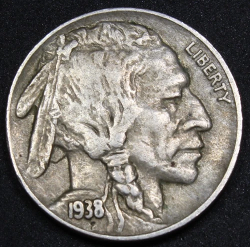 1938-D Buffalo Nickel Final Year Semi-Key Date Extra Fine | Free Shipping