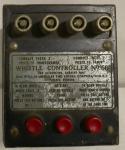 VINTAGE LIONEL #66 WHISTLE CONTROLLER TESTED AND WORKS FINE