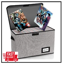 Comic Book Storage, Comic Book Box, 15.8" X 7.8" X 11.8", Collapsible Comic