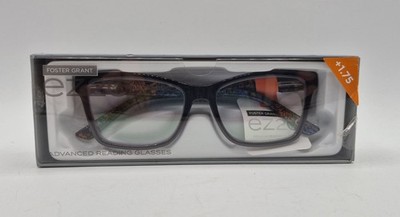 Foster Grant EZ2C Multizone Adv Reading Glasses w Pouch & Cloth EVE MF +1.75