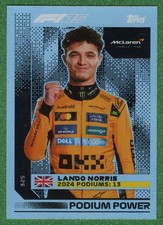 2025 Lando NORRIS - [TURBO ATTAX] - PODIUM POWER TOPPS F1 RACING FOIL CARD #325