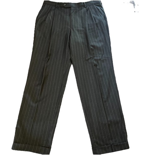 Giacca tuta uomo Lauren Ralph Lauren Super 110s grigio gessato 42R e pantaloni 35x32 - Foto 10 di 16