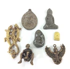 7pcs Thai Buddha Amulets Vintage Coin Rare Prosperity Magic Sacred Antique Set