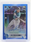 CAL RALEIGH 2022 TOPPS CHROME ROOKIE BLUE REFRACTOR RC AUTO /150 Q6233