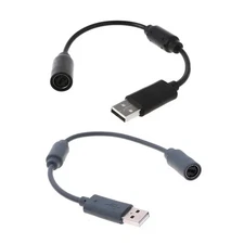 USB Breakaway Dongle Cable Cord Adapter For Xbox 360 PC Wired Controller USA