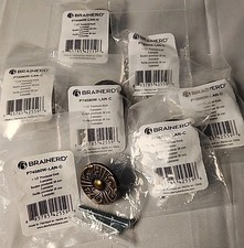 New 7pc Antique Brass Drawer Knobs BRAINERD 1.5" Cabinet Pulls P74580W-LAN-C NIB