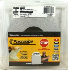 FastCap 15/16" Wide FastEdge PVC Peel and Stick Edgebanding 50' Beige  Grey