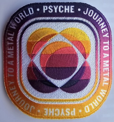 Psyche Mission Patch - ASTEROID-DSOC- JPL-NASA SPACE - No Backing