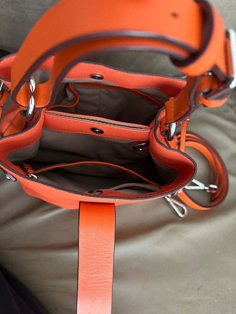 Tumi Orange Leather and Crossbody Bag - Excellent condition